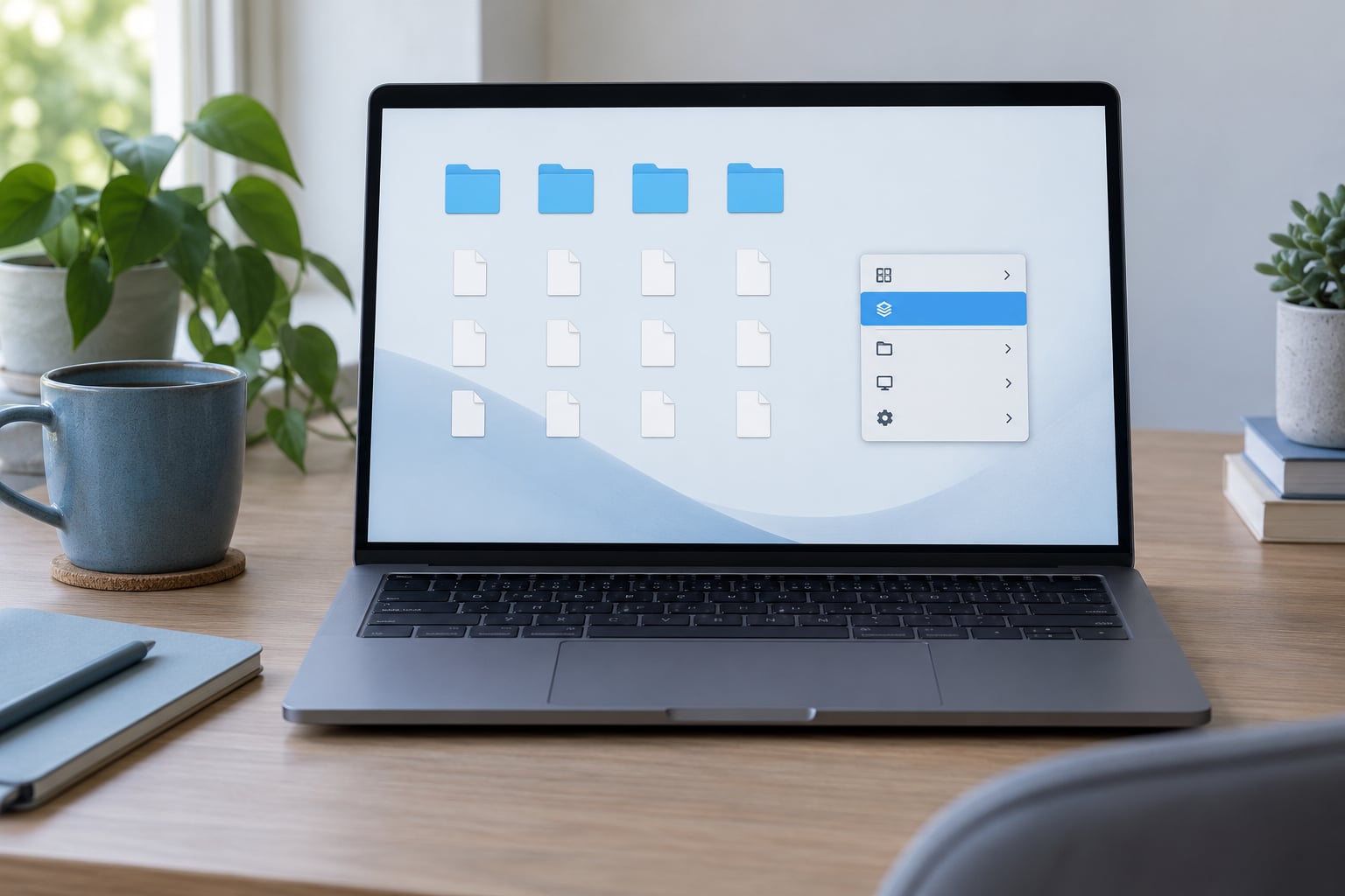 how to organize desktop files on mac
