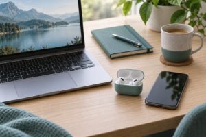 how to connect airpods to mac and iphone at the same time