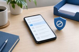 how to block an email sender on iphone