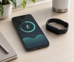 how to count steps with iphone only