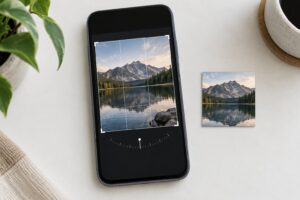 how to crop and straighten a photo on iphone
