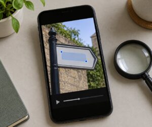 how to use live text in videos