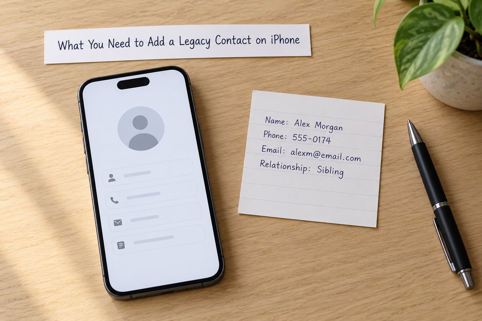 What You Need to Add a Legacy Contact on iPhone