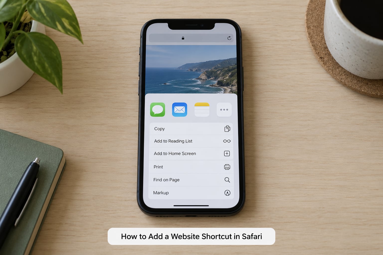 How to Add a Website Shortcut in Safari