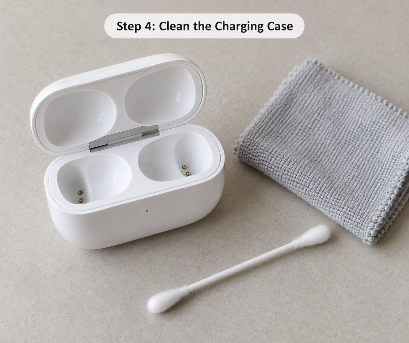 Step 4: Clean the Charging Case