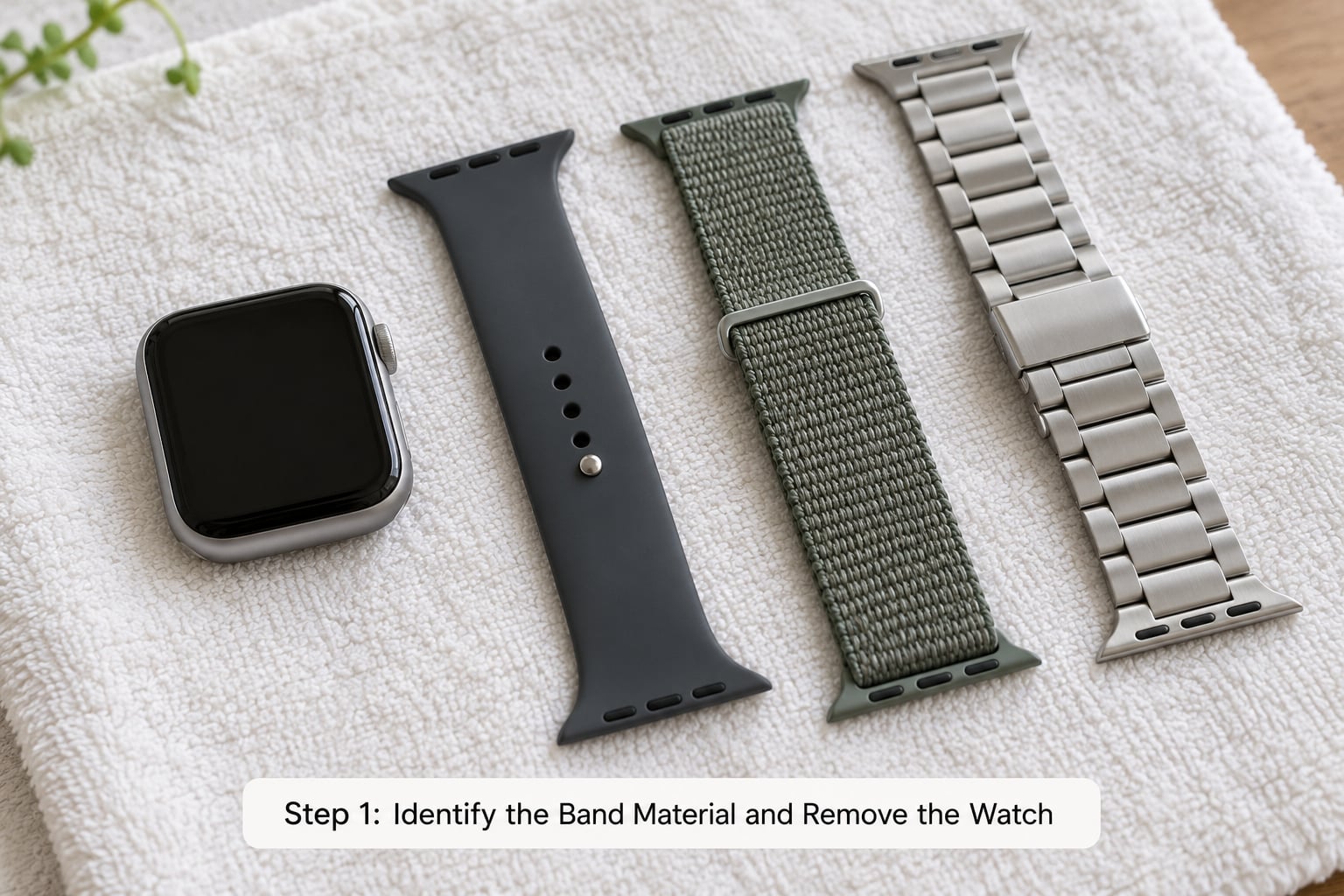 Step 1: Identify the Band Material and Remove the Watch