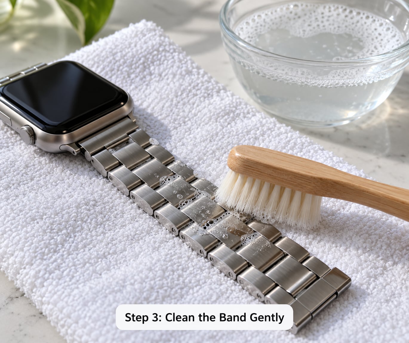 Step 3: Clean the Band Gently