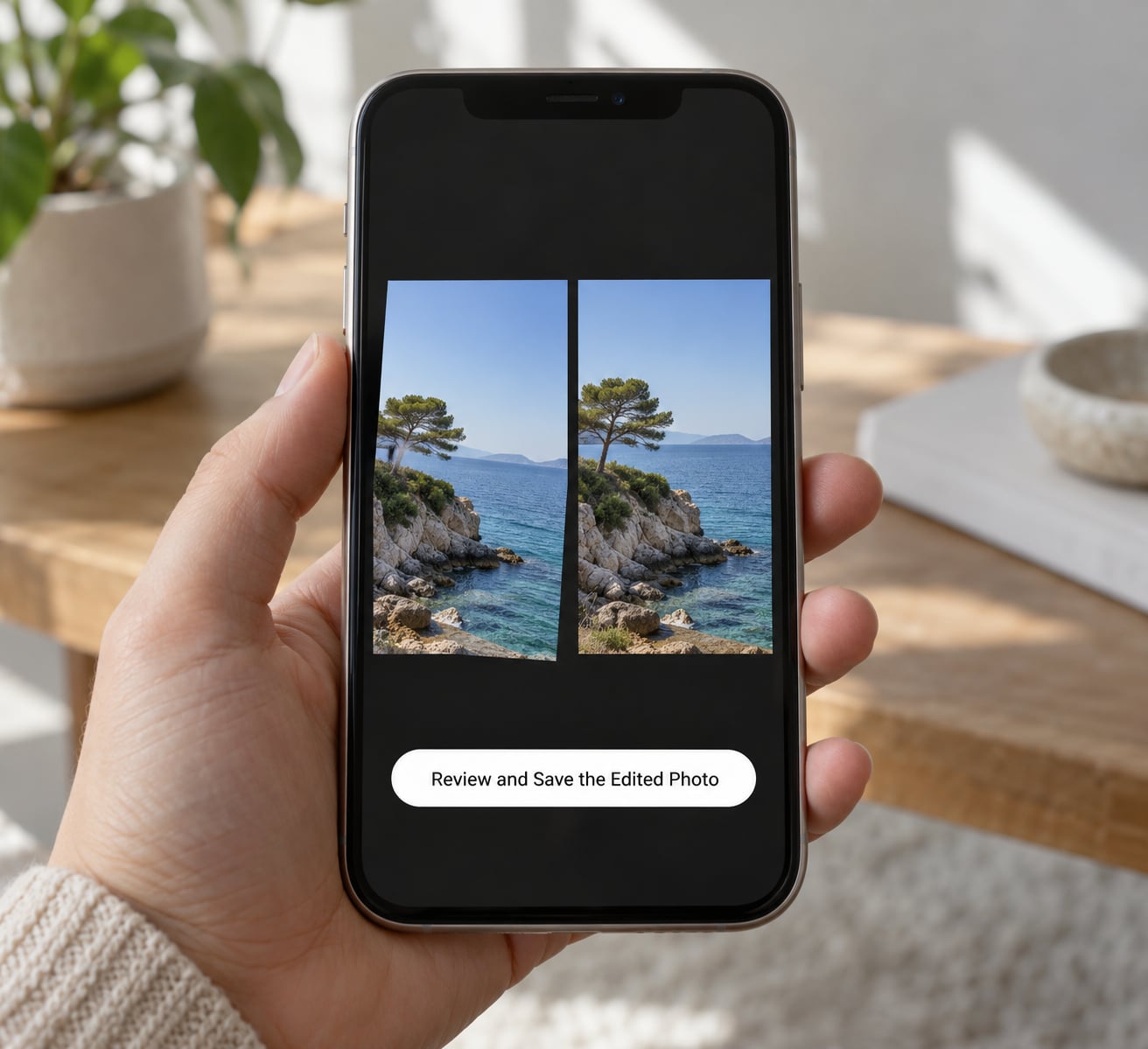 Review and Save the Edited Photo
