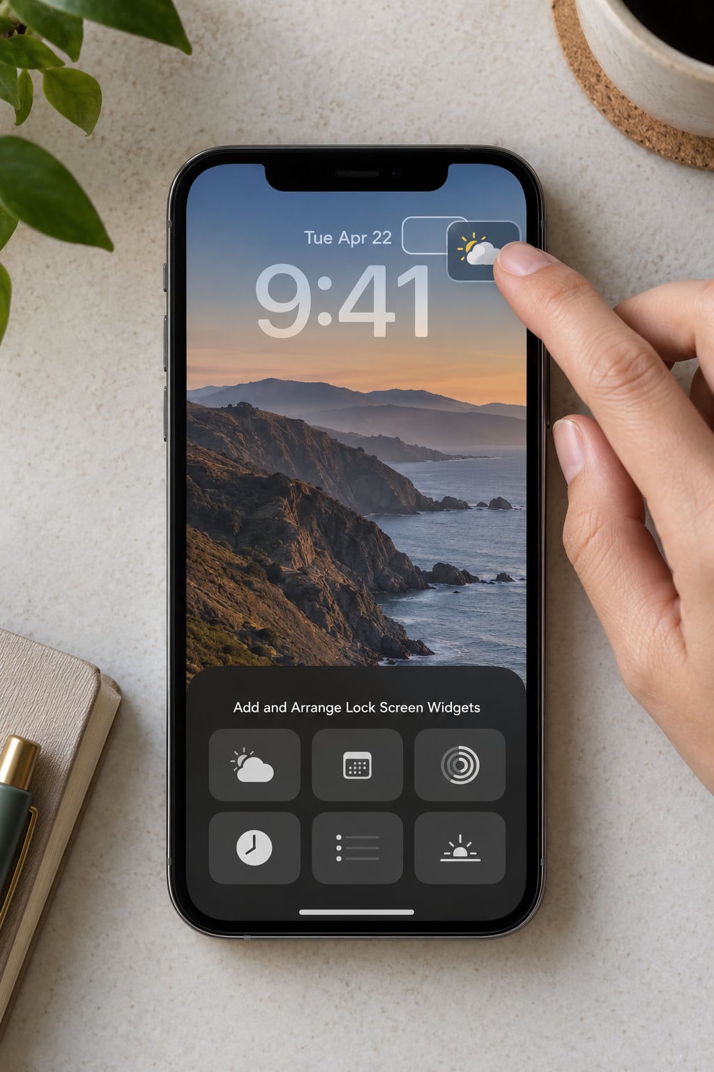 Add and Arrange Lock Screen Widgets