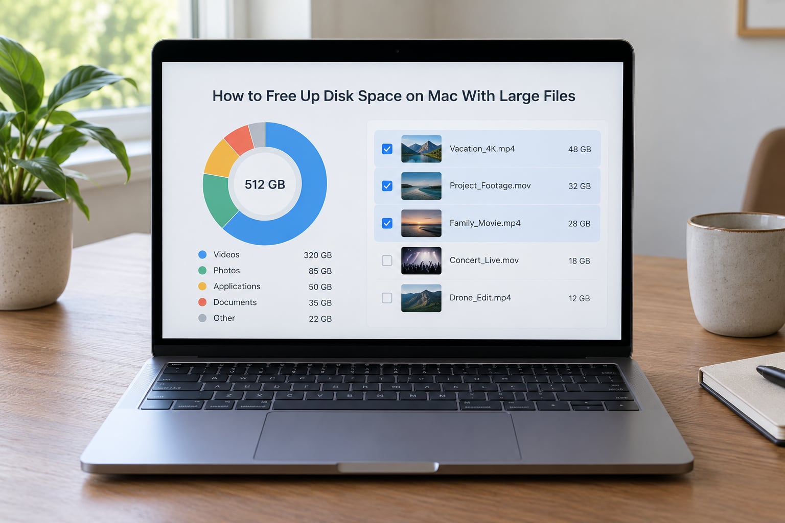 How to Free Up Disk Space on Mac With Large Files