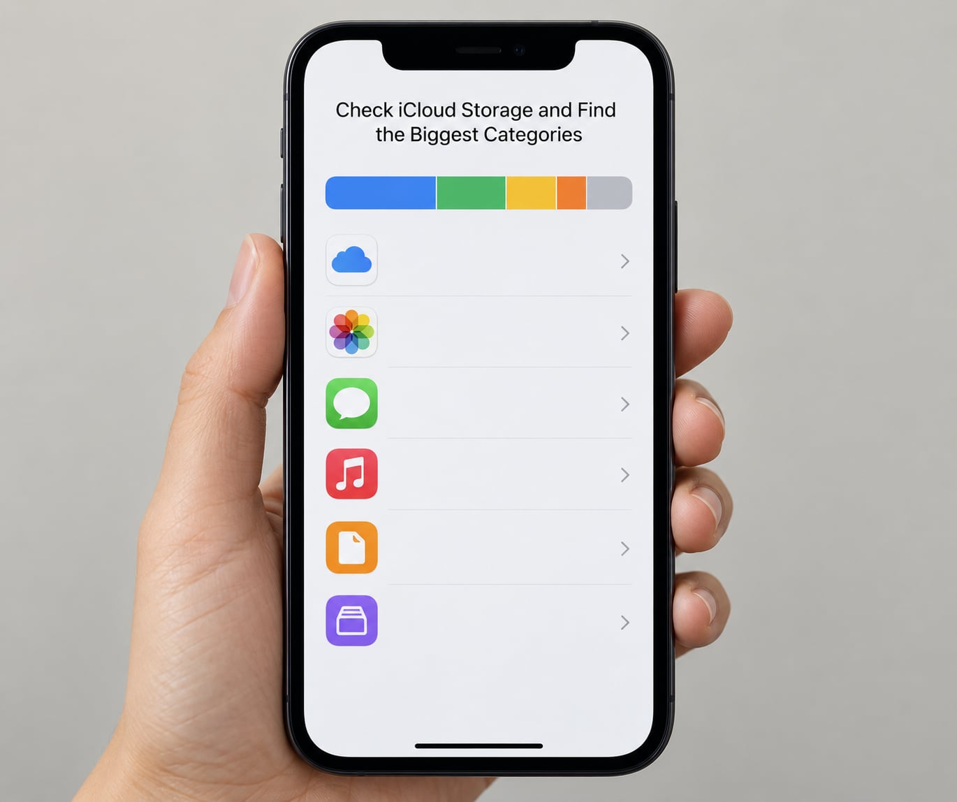 Check iCloud Storage and Find the Biggest Categories