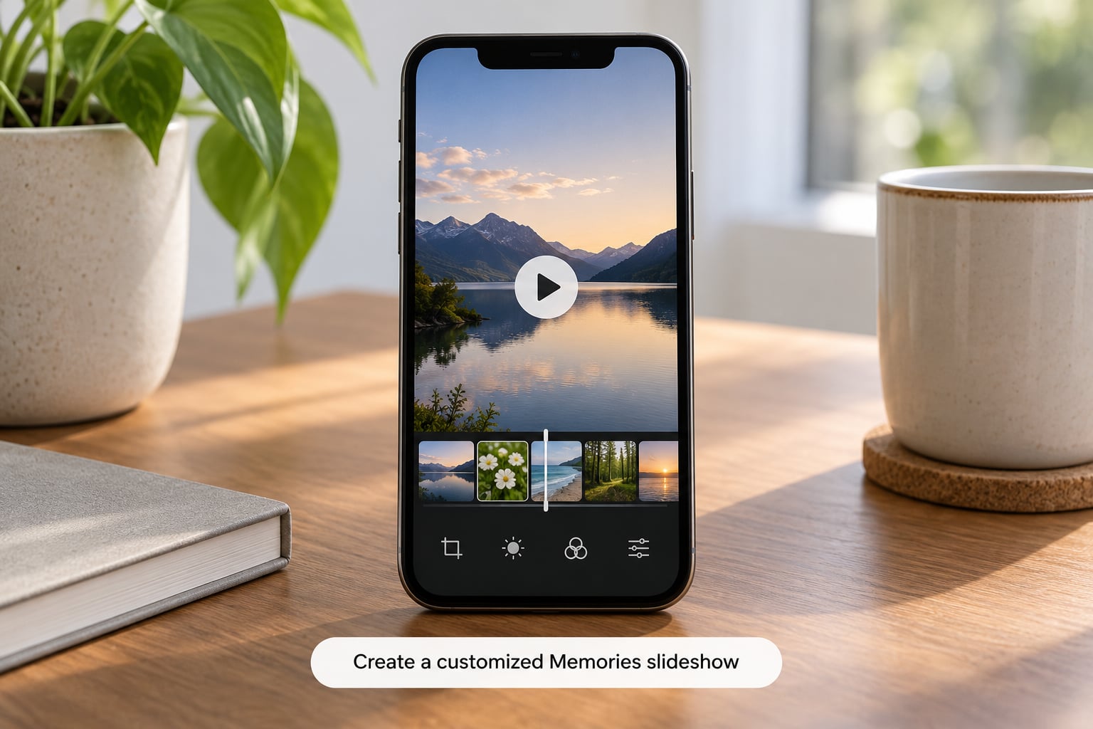 Create a customized Memories slideshow