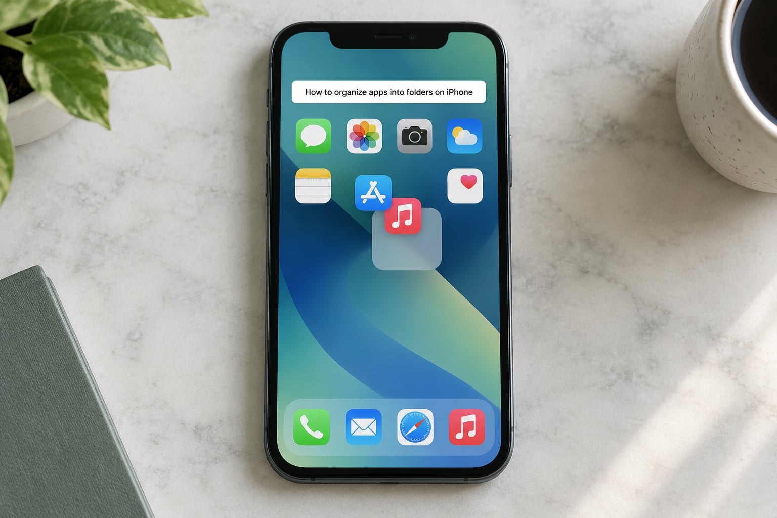 How to organize apps into folders on iPhone