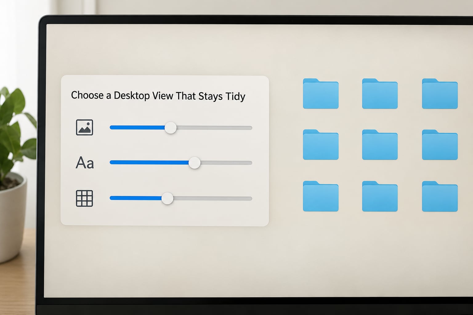 Choose a Desktop View That Stays Tidy