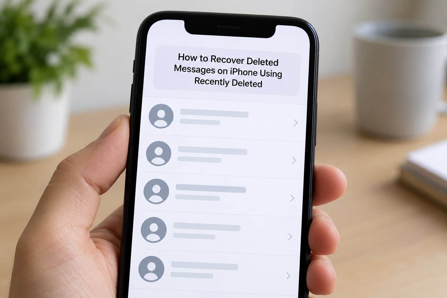 How to Recover Deleted Messages on iPhone Using Recently Deleted