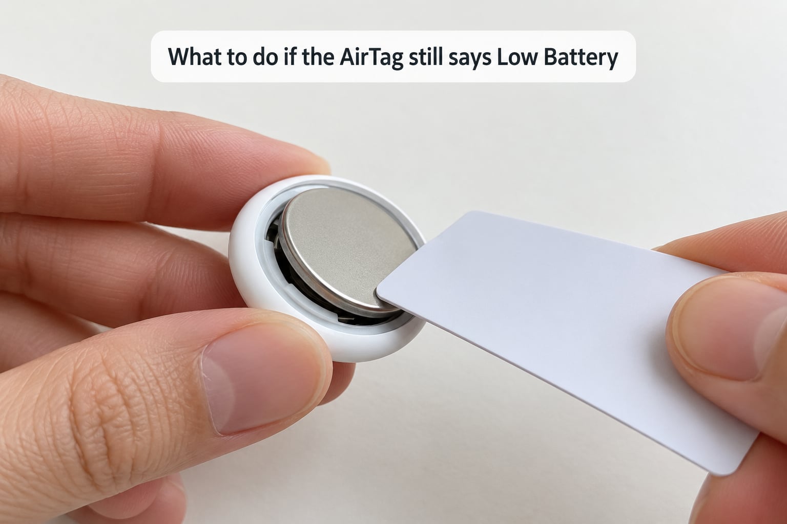 What to do if the AirTag still says Low Battery