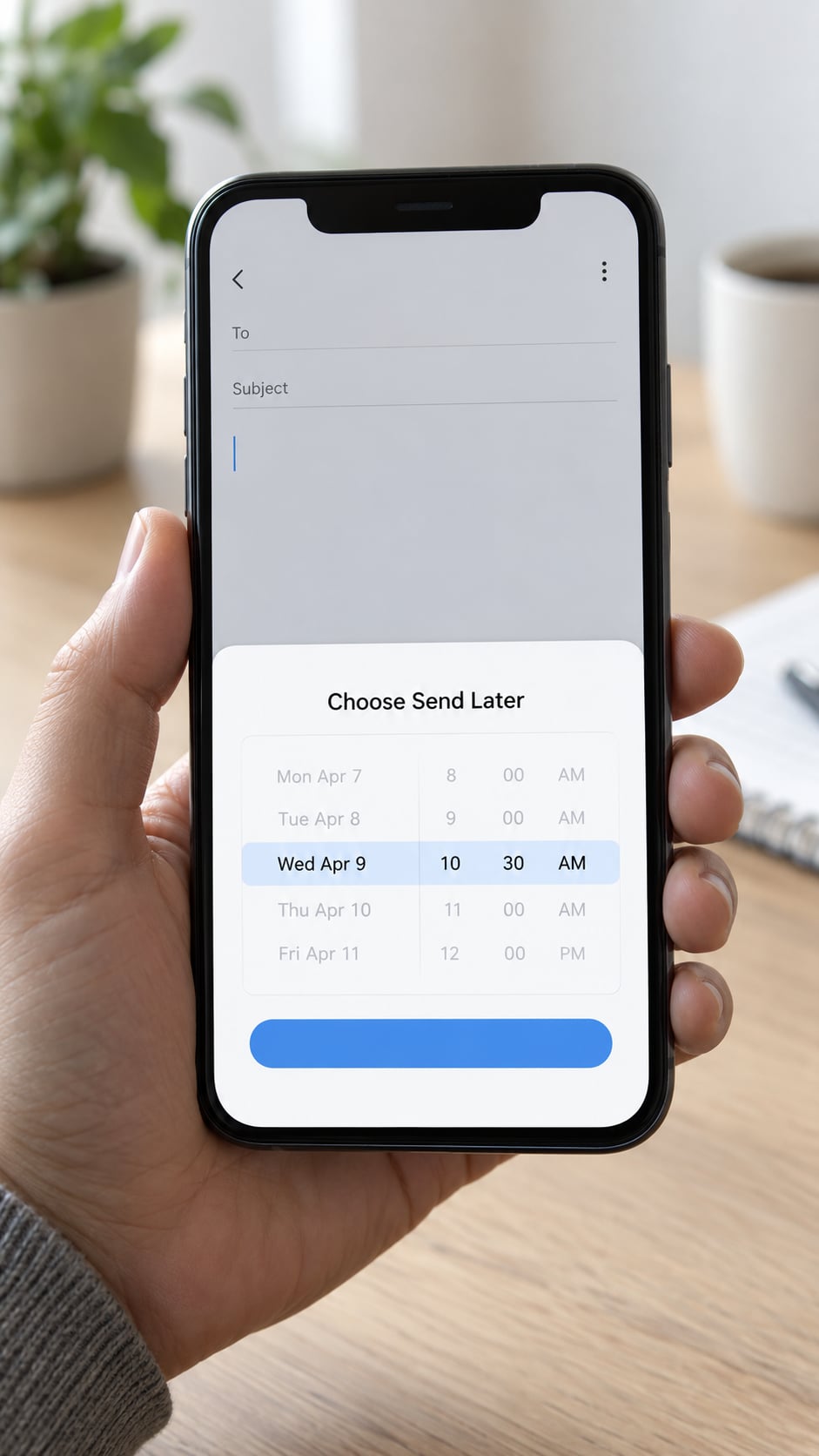 Choose Send Later