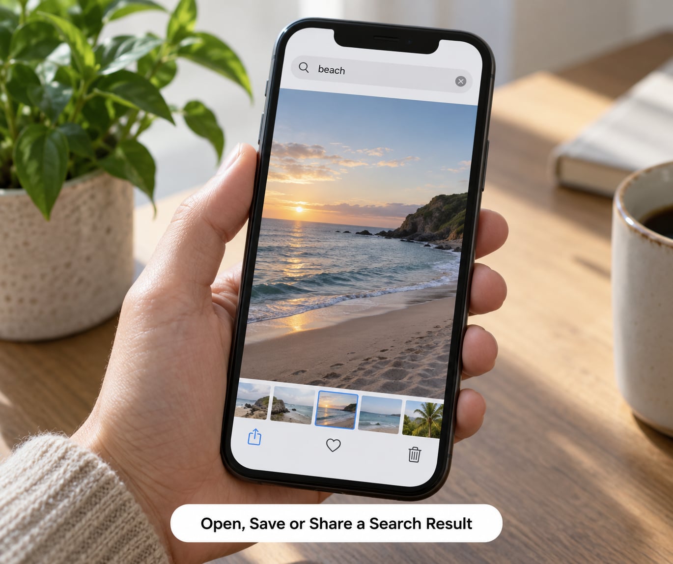 Open, Save or Share a Search Result