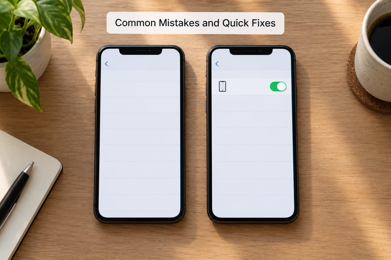 Common Mistakes and Quick Fixes