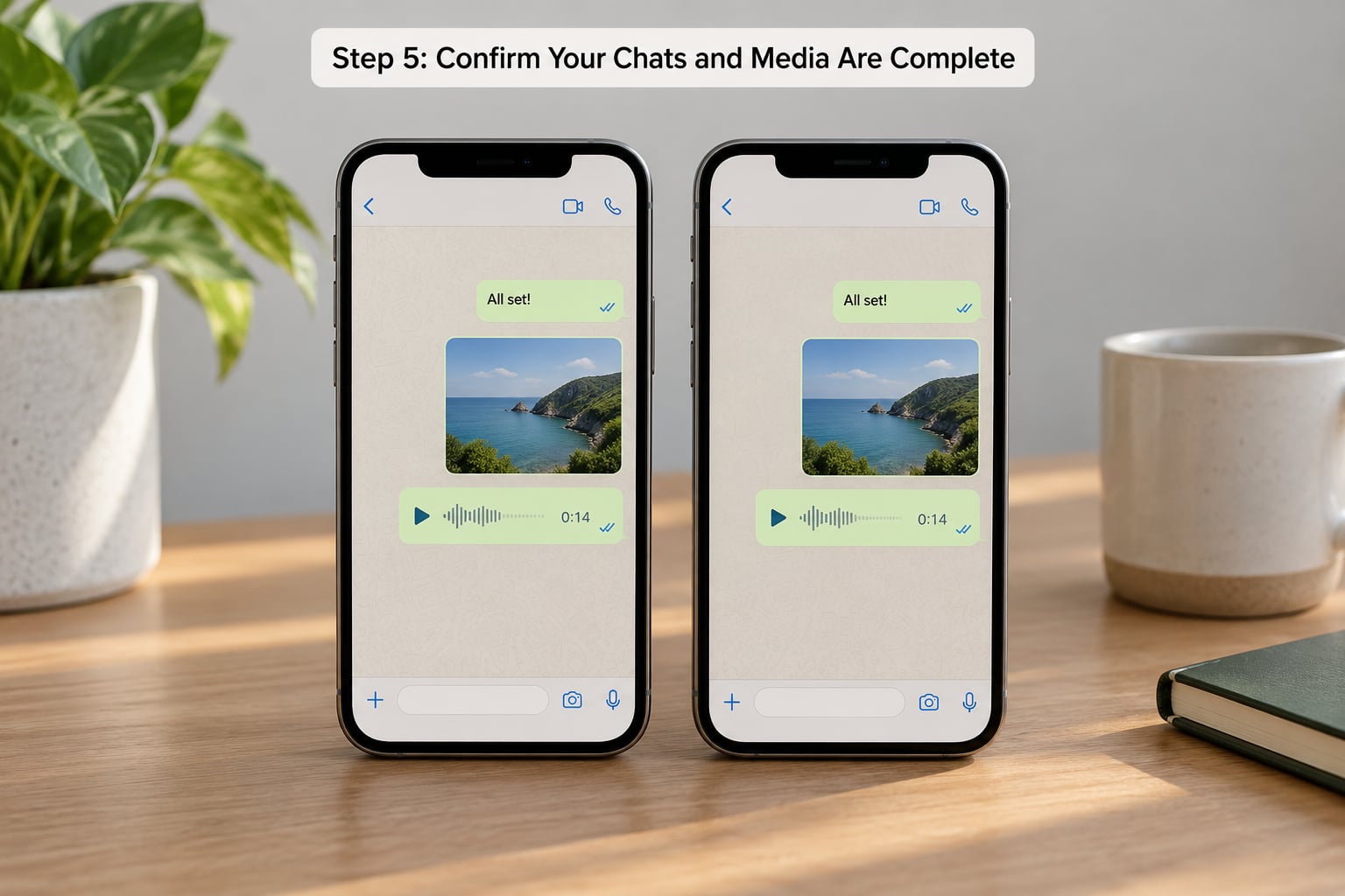 Step 5: Confirm Your Chats and Media Are Complete