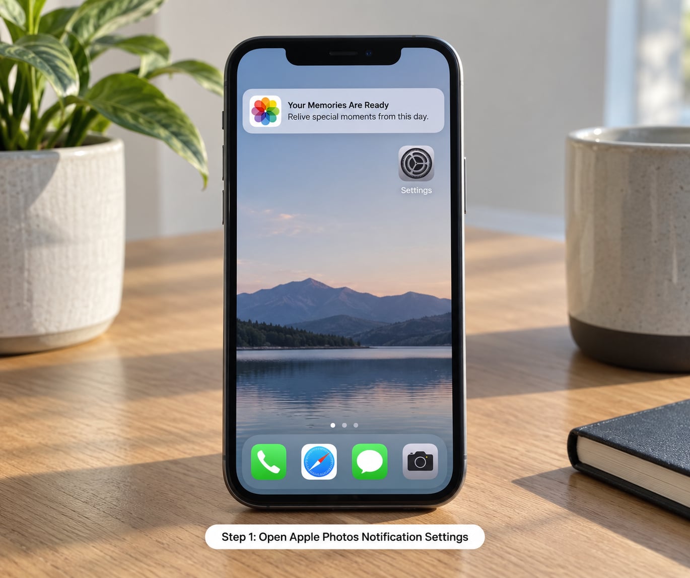 Step 1: Open Apple Photos Notification Settings