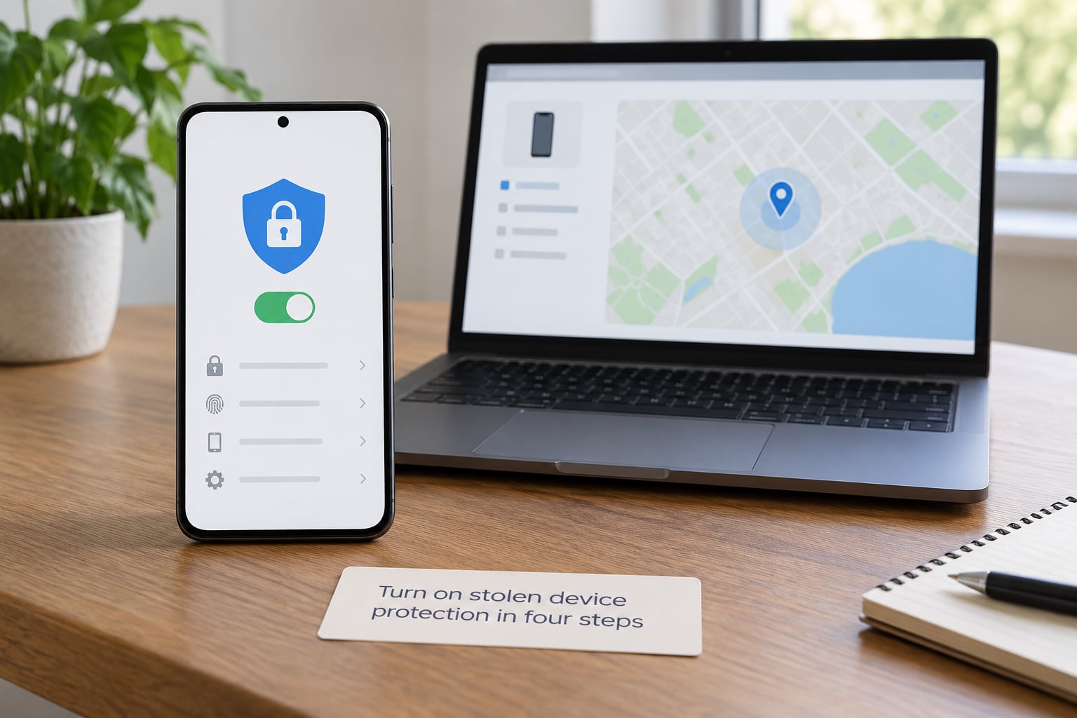 Turn on stolen device protection in four steps
