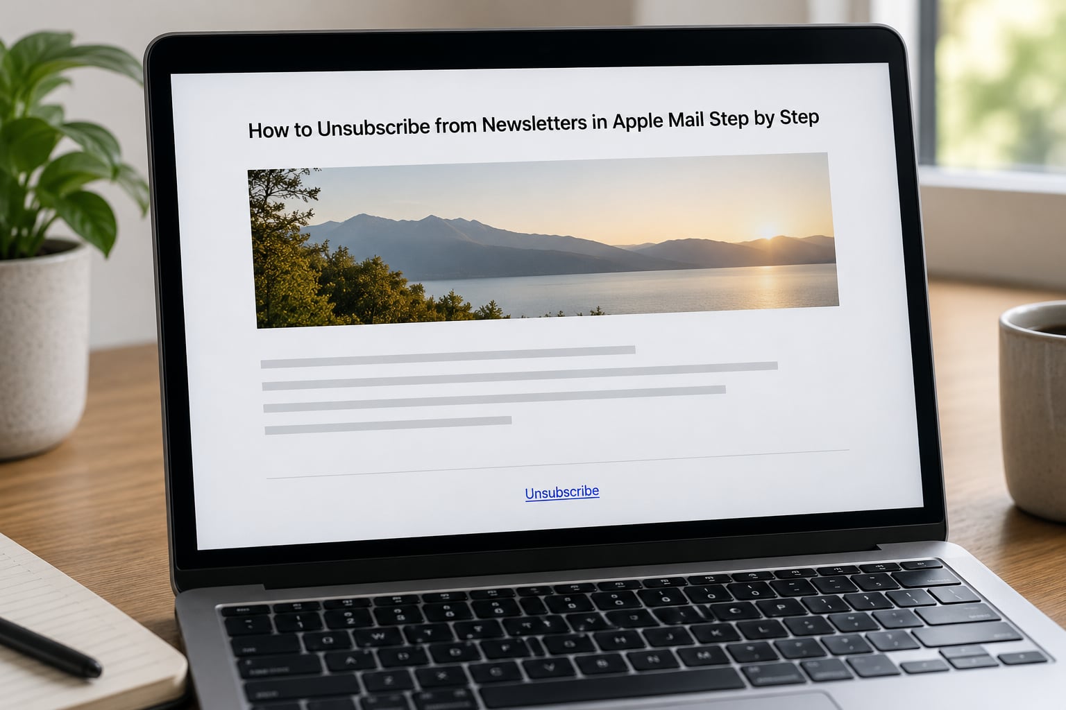 How to Unsubscribe from Newsletters in Apple Mail Step by Step