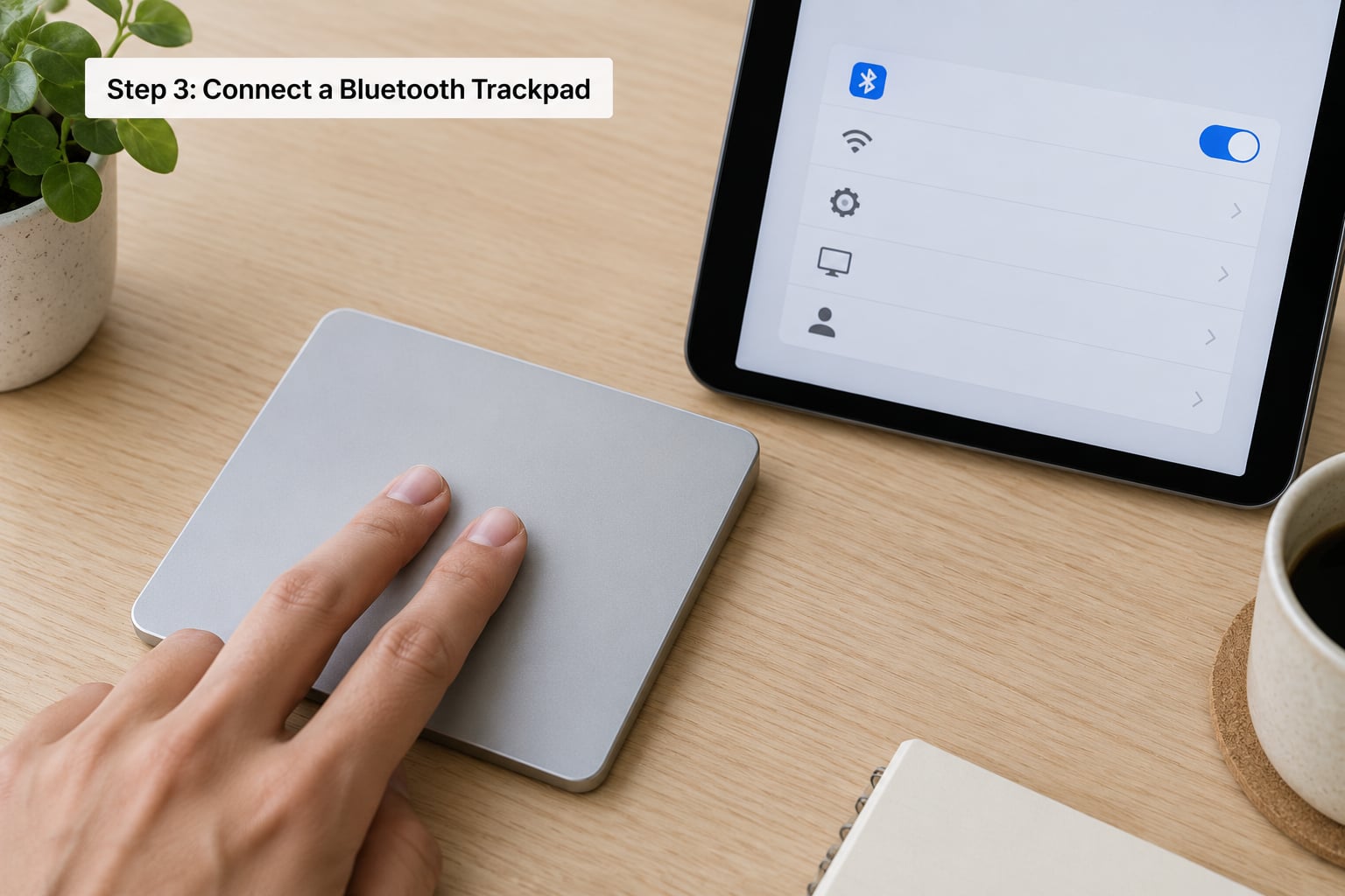 Step 3: Connect a Bluetooth Trackpad