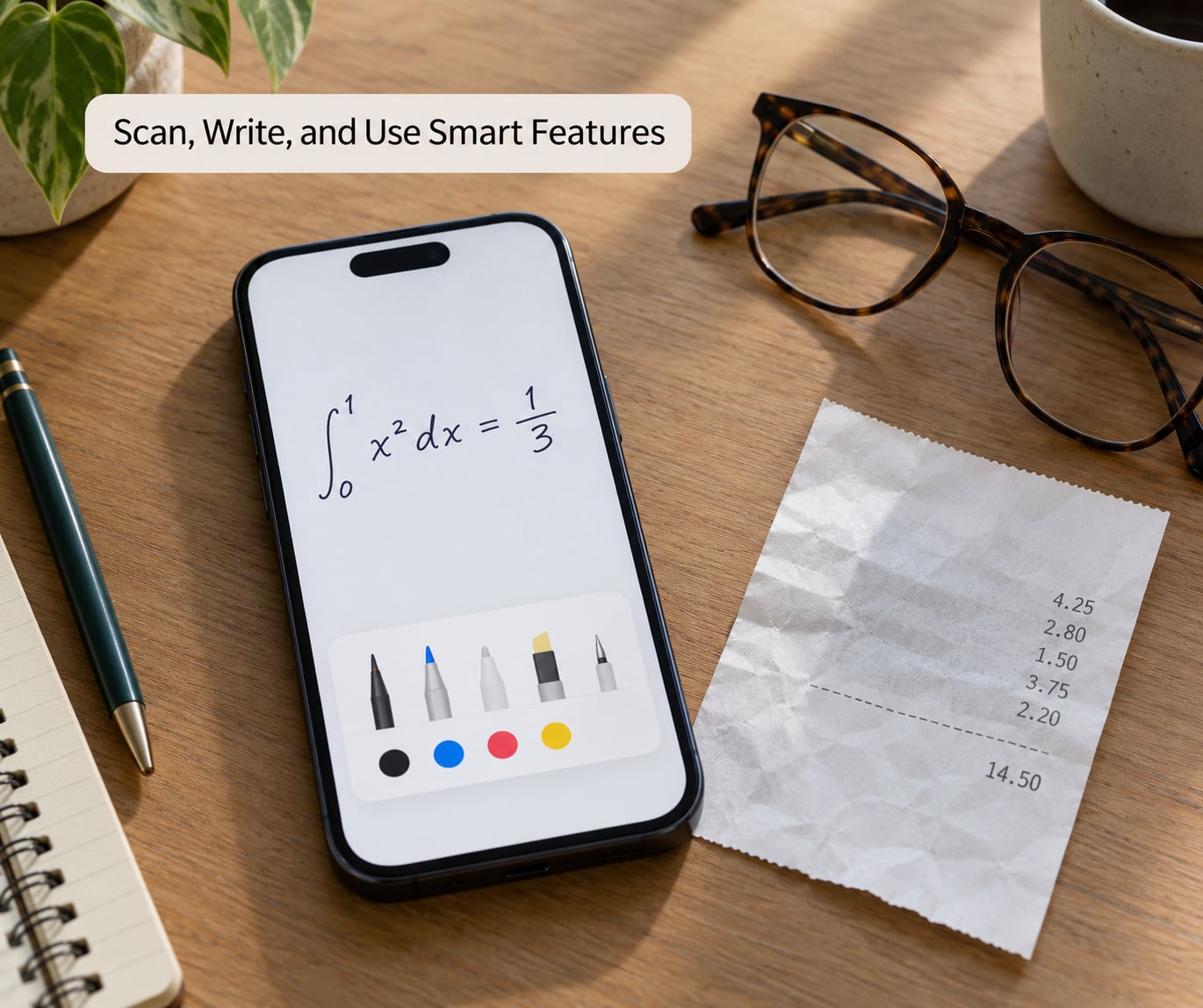 Scan, Write, and Use Smart Features