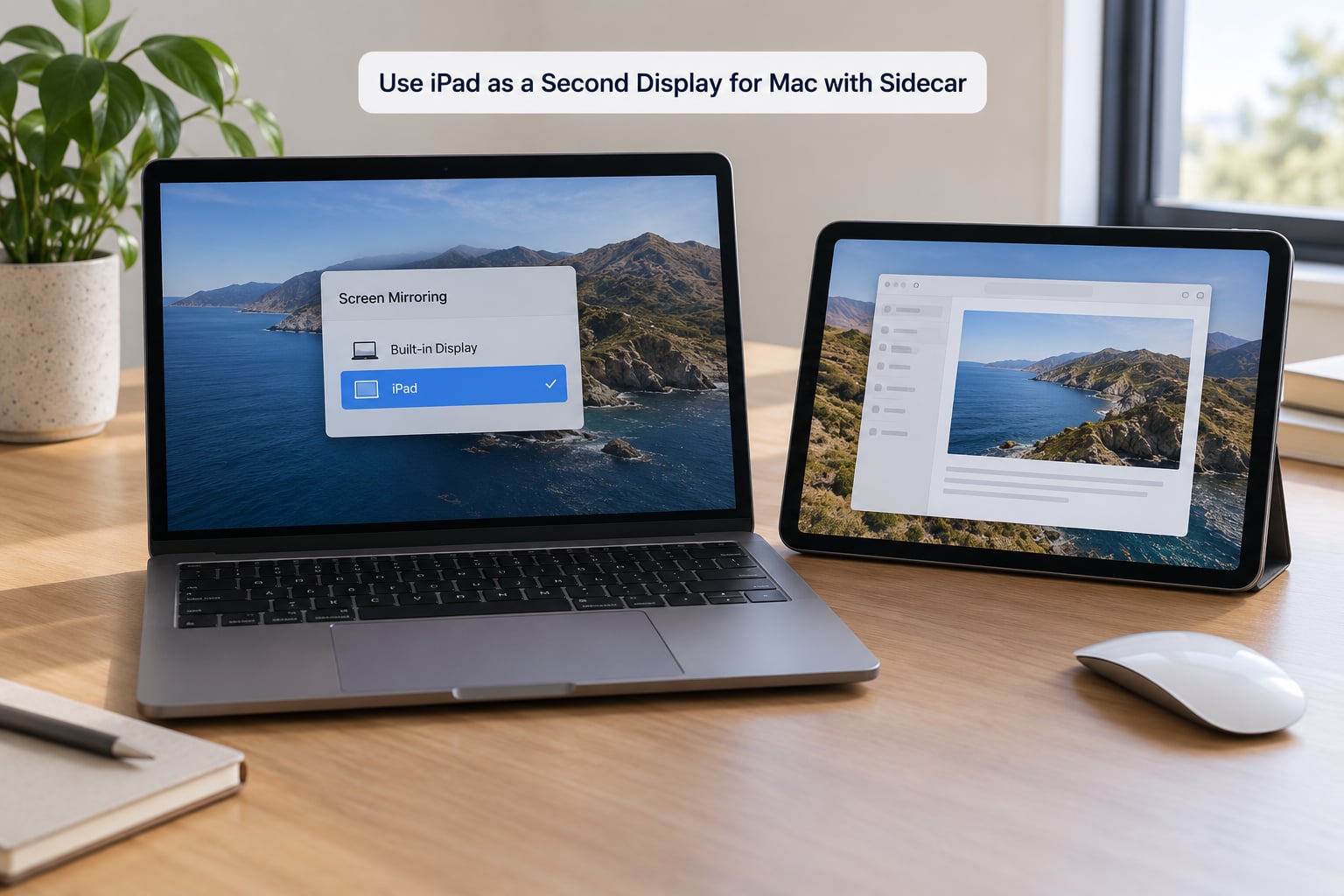 Use iPad as a Second Display for Mac with Sidecar