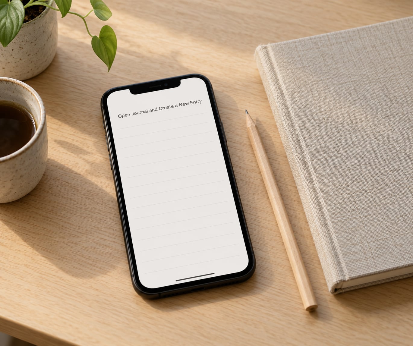 Open Journal and Create a New Entry