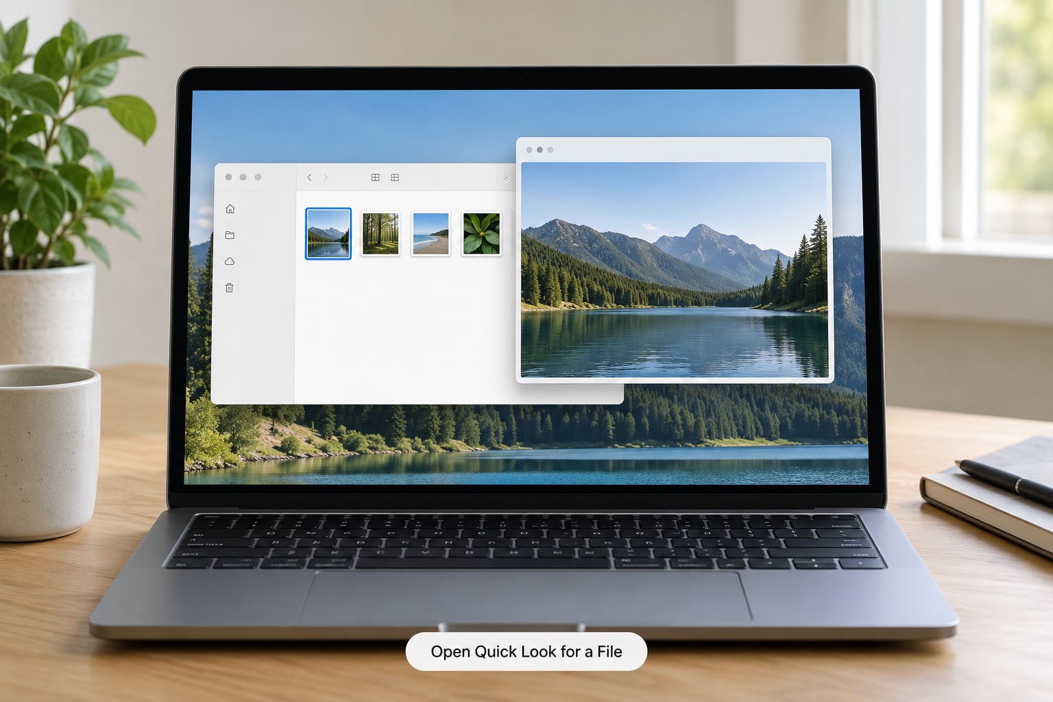 Open Quick Look for a File