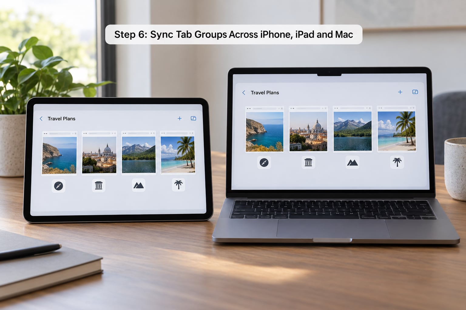 Step 6: Sync Tab Groups Across iPhone, iPad and Mac