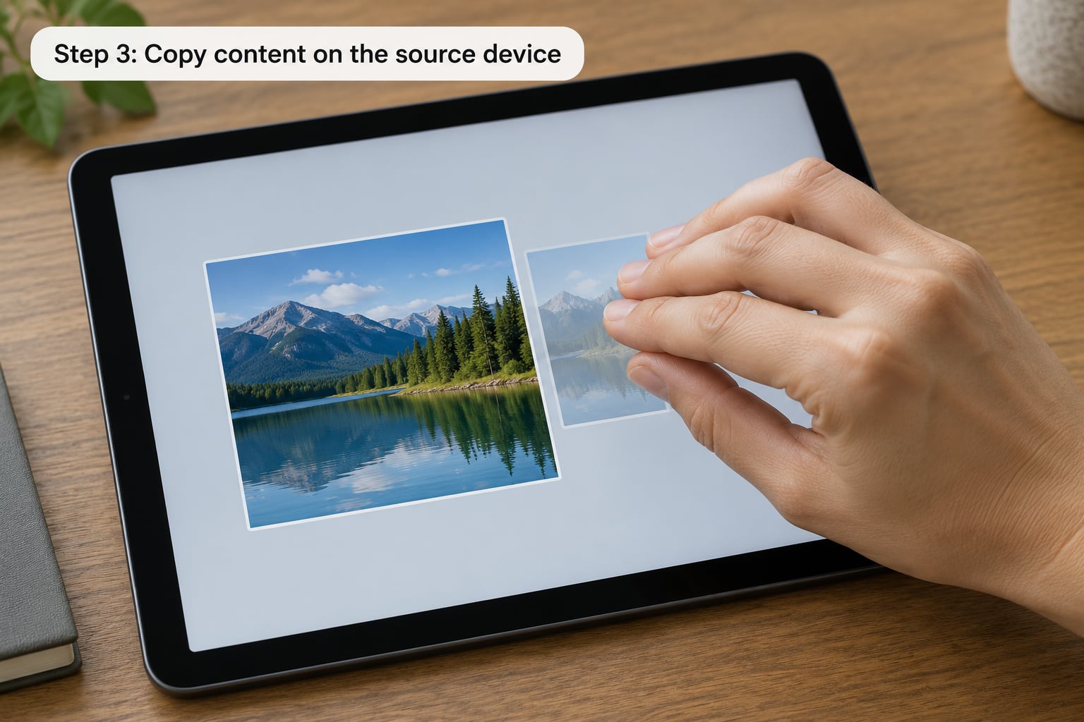 Step 3: Copy content on the source device