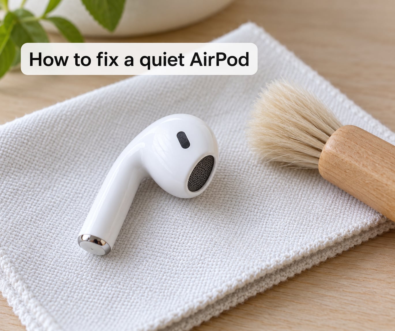 How to fix a quiet AirPod